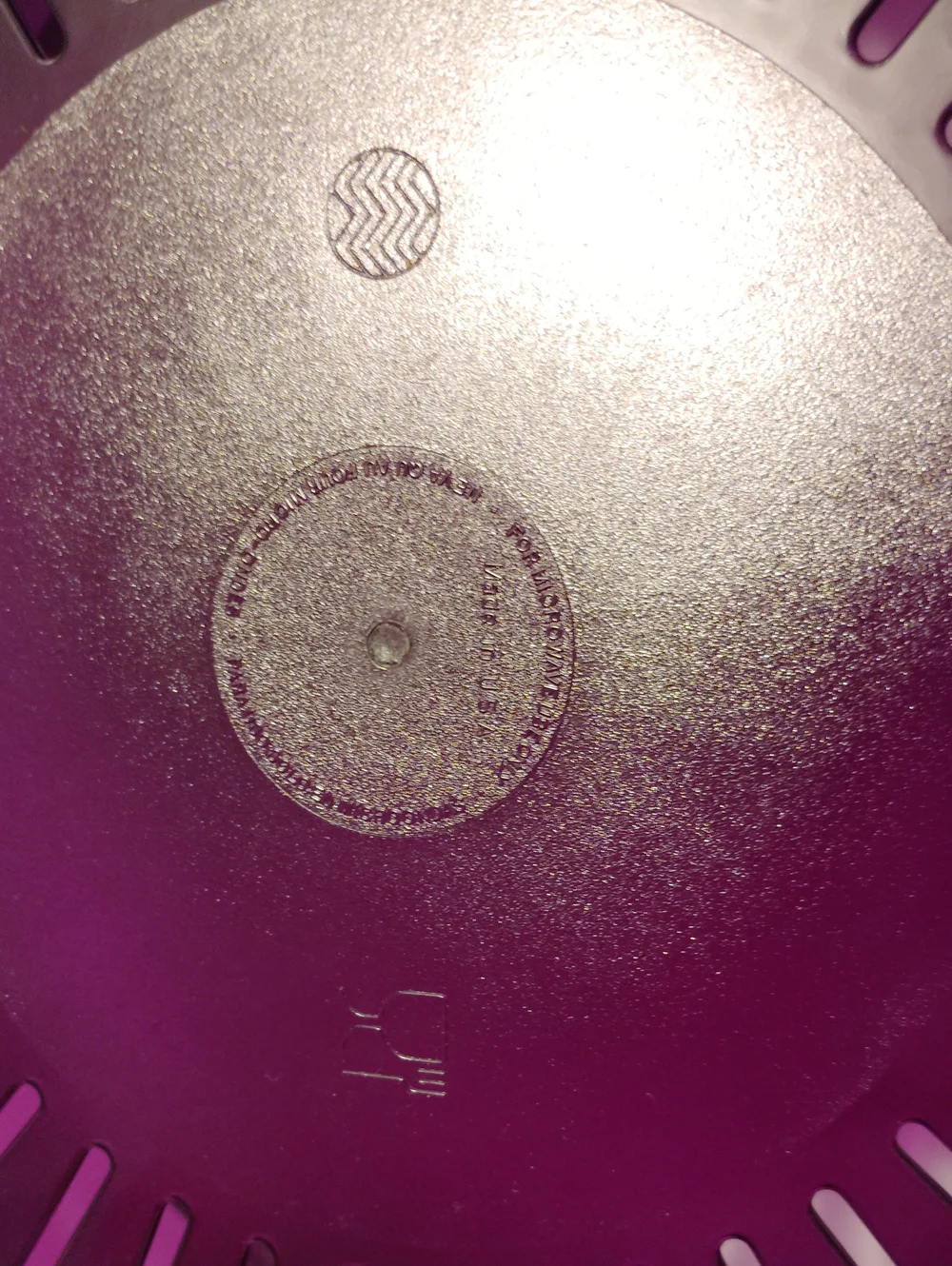 Tupperware TupperWave Stack Cooker Colander In Purple Or A Microwave Plate Cover